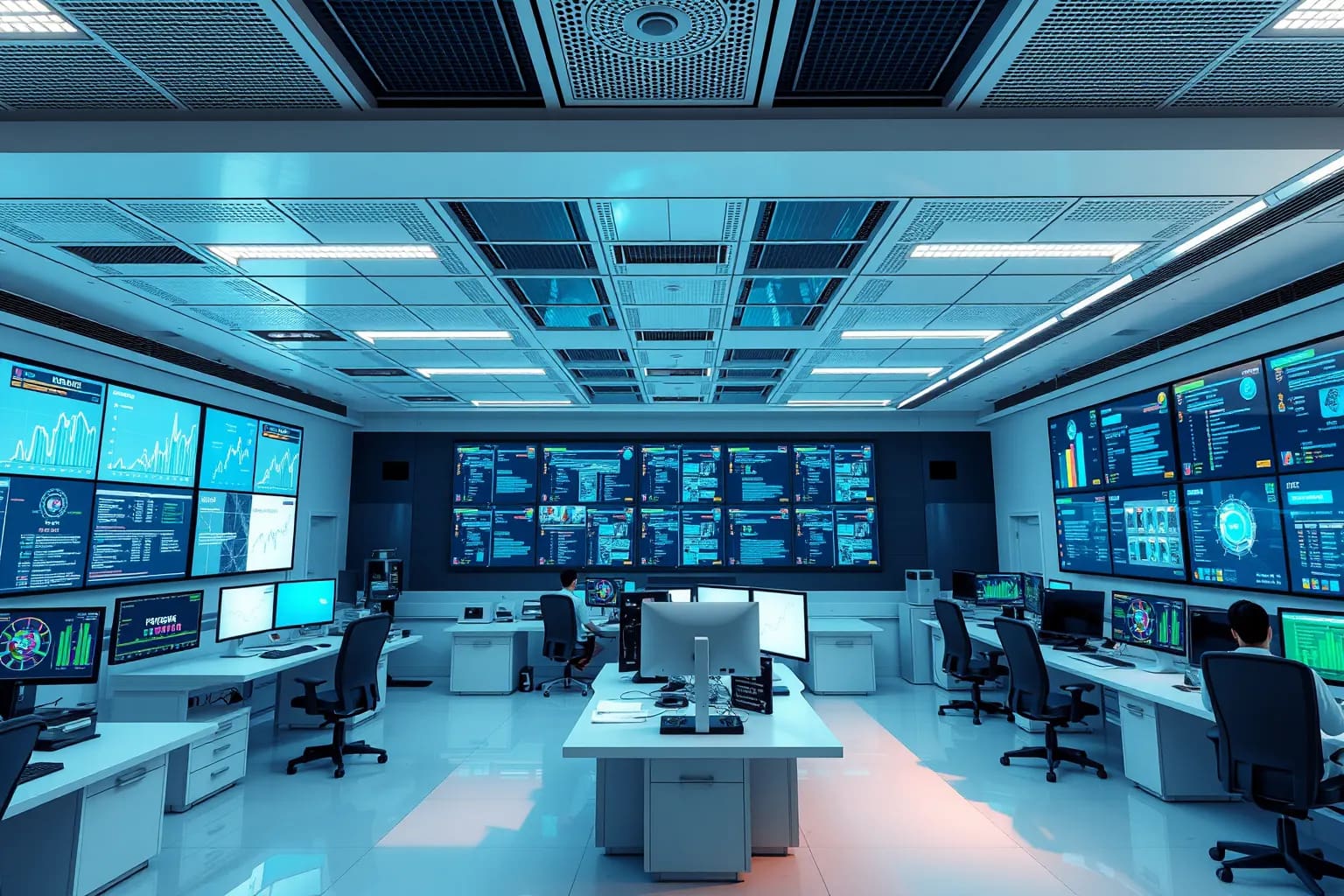 Centre de supervision d'infrastructure moderne